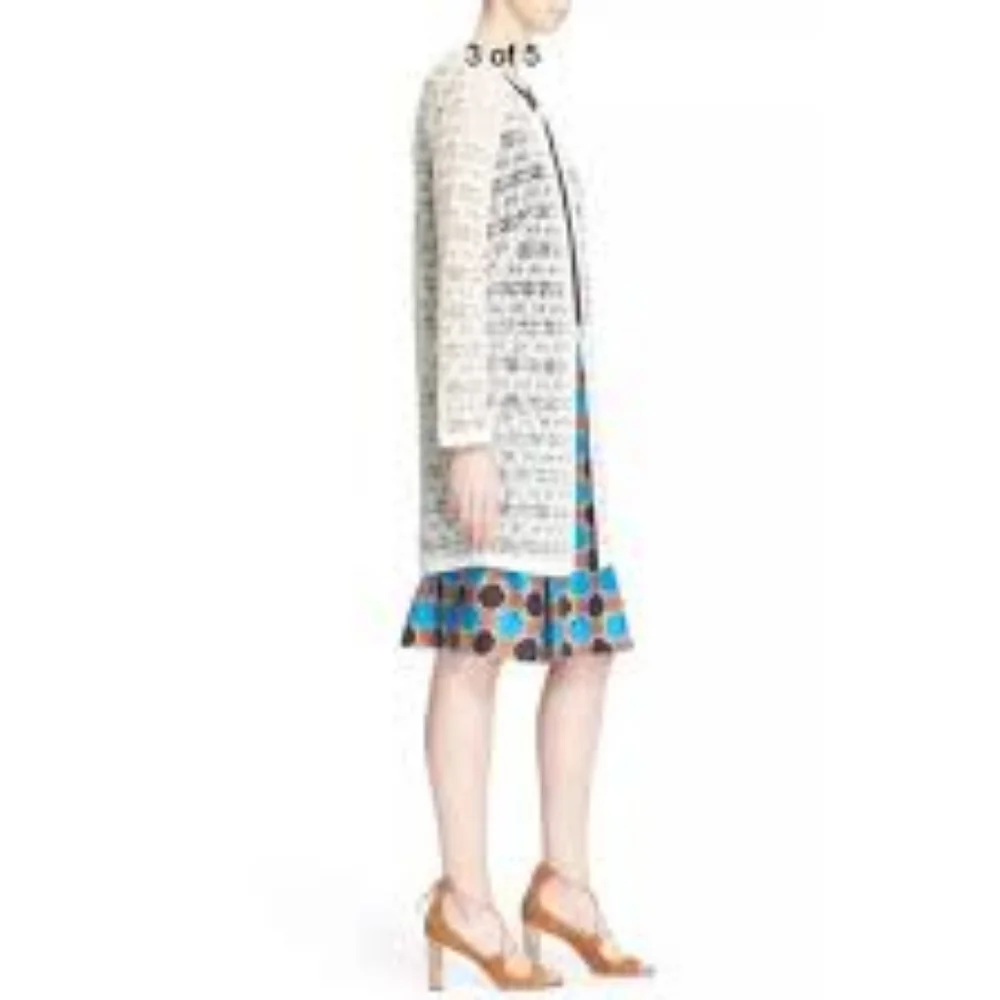 Milly Raffia Netting Cocktail Coat